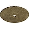 Ekena Millwork Melonie Ceiling Medallion (Fits Canopies up to 6 1/4"), 36 1/4"OD x 1 7/8"P, Mississippi Mud Crackle CM36MEMMC - alternate 4